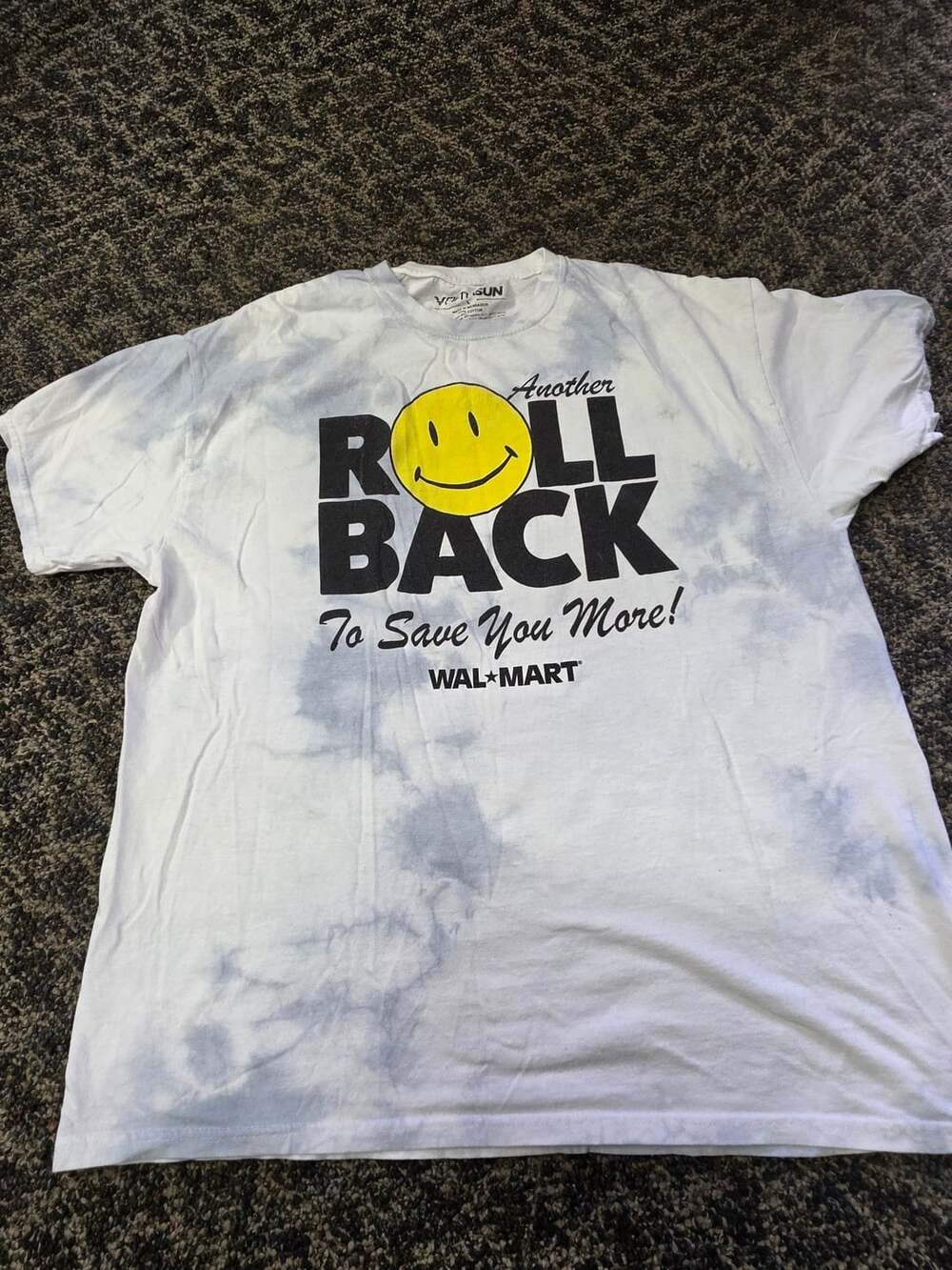 Fifth Sun Walmart Roll Back T-Shirt Size L White Tie Dye